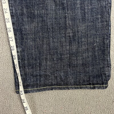Vintage Y2K Evisu Denim Jeans Men's 40x33 Painted Baggy Wide Vintage Y2K Evisu Denim Jeans Men's 40x33 Painted Baggy Wide