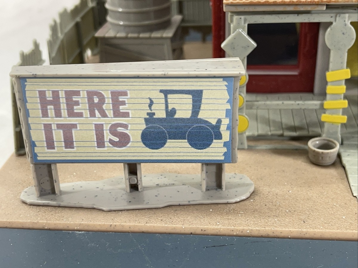 Disney Cars Radiator Springs Curio Shop Playset In Box RARE +