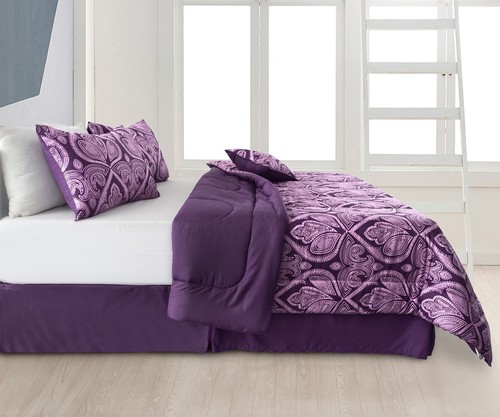 5 Piece Comforter Set Duvet Insert Bedding All Season Reversible Comforter Sets - 第 58/59 張圖片