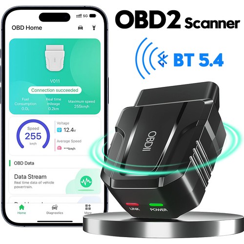 OBD2 Scanner Reader Bluetooth Wireless Auto Diagnostic Scan Tool for iOS Android - Picture 4 of 20