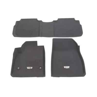 2020-2025 Cadillac XT6 Front & 2nd Row Floor Liners 84988004 Dark Atmosphere OEM