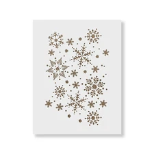 Snowflakes Pattern Stencil - Durable & Reusable Mylar Stencils