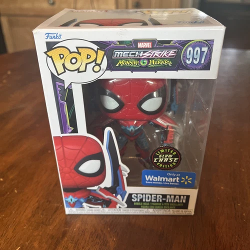 Funko Pop! Marvel #997 Mechstrike Monster Hunters Spider-Man GITD Chase - R2