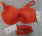 BRA & PANTY SET CHANTELLE Passionata Brooklyn 5701 US 36E + US Medium Red Orange