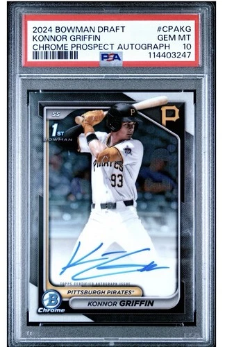 2024 Bowman Draft Konnor griffin auto PSA 10