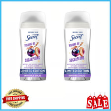 Secret Fresh Invisible Solid Antiperspirant  Deodorant, Sugarplum, 2.6 oz, 2 PK