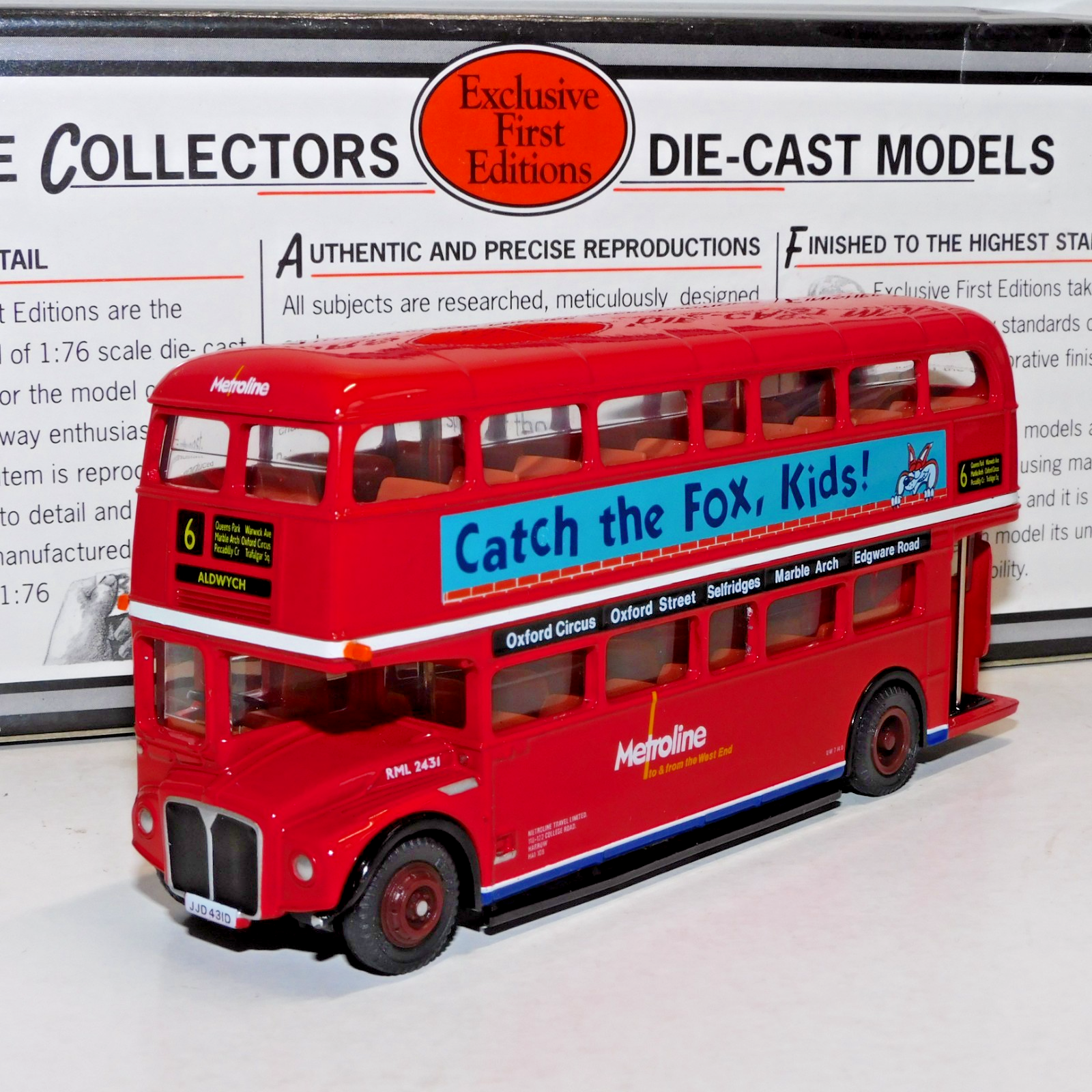 EFE RML ROUTEMASTER BUS METROLINE ROUTE 6 ALDWYCH 1/76 25504