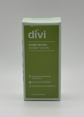 NEW NIB divi Scalp Serum revitalize + detoxify Travel Size 15ml/0.5oz AUTHENTIC