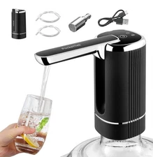 5 Gallon Water Pump Dispenser – Rechargeable & Foldable Electric Water Jug Pump,