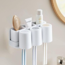 2025 New Toothbrush Razor Holder for Shower  Upgraded Wall-Mounted Toothbrush-Sel