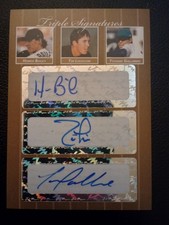 2007 Just Minors Triple Signatures Tim Lincecum Gallardo Bailey AUTOGRAPH /10