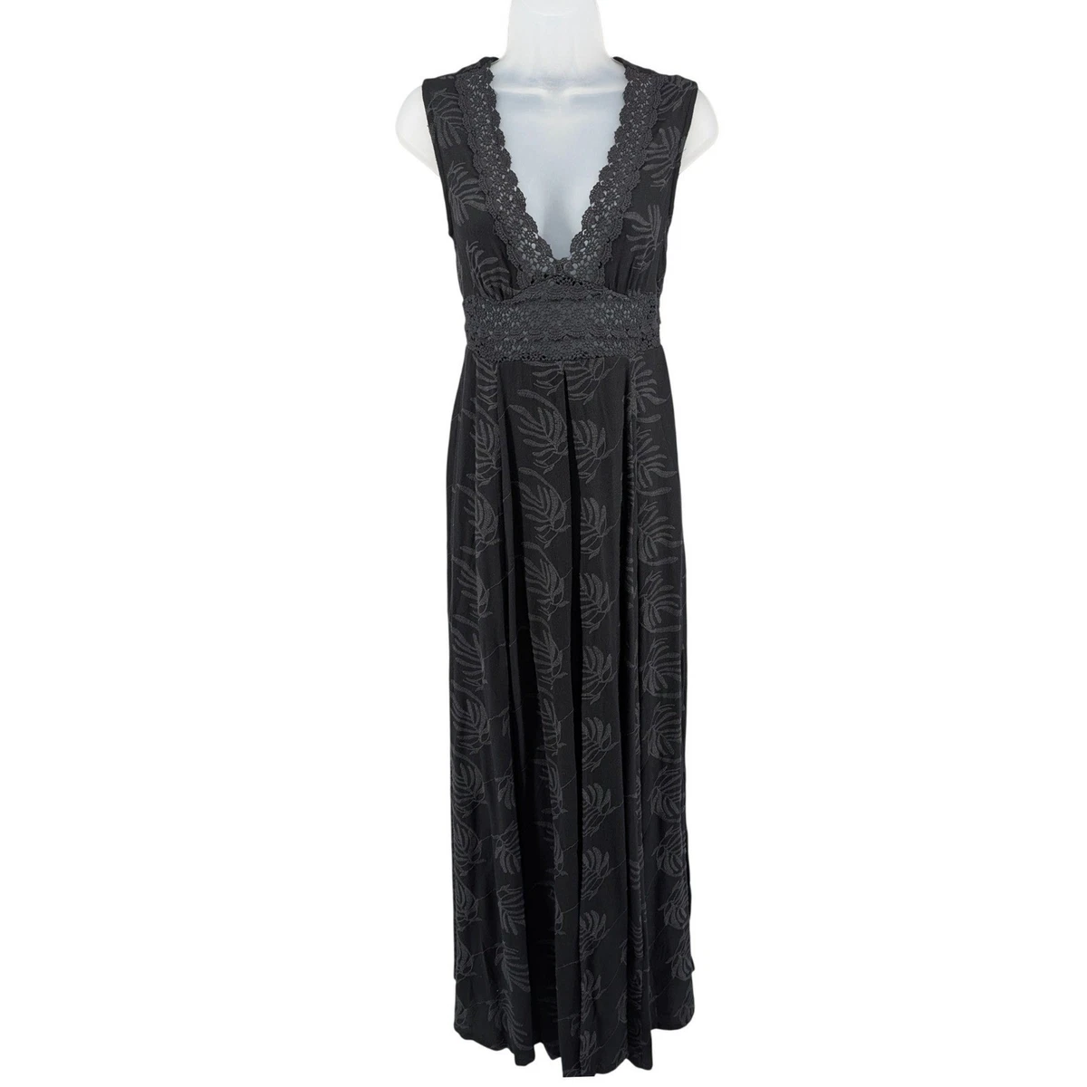 venus lace maxi dress VENUS Lace Detail Drop Waist Maxi Dress | Orange