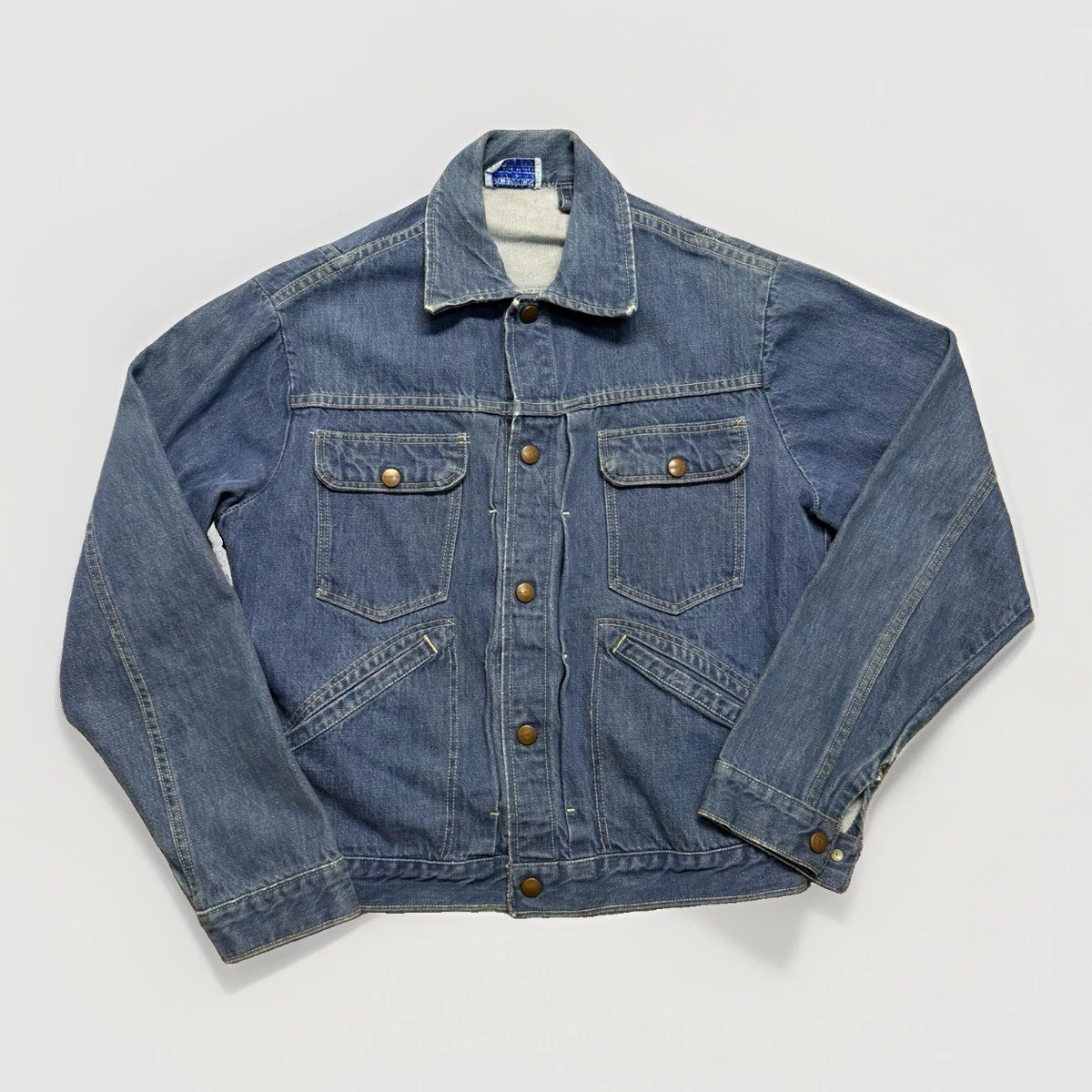 Denim Blue 1950s Vintage Outerwear Coats & Jackets for Men for