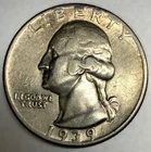 1939-P Washington 90% Silver Quarter XF Extra Fine Condition 25c US Coin-3829
