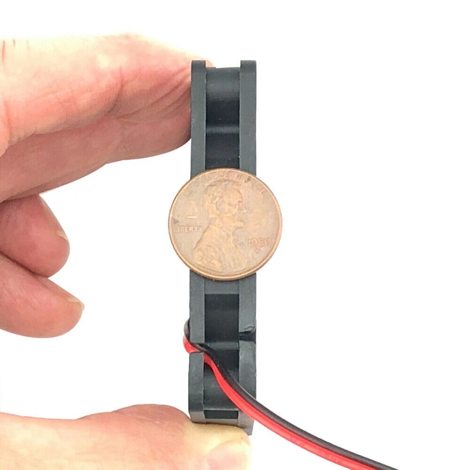 2er Lüfter Gehäuselüfter für PC Computer 60x60x10mm leise FAN 5V 12V 24V 2-Pin - Bild 4 von 4