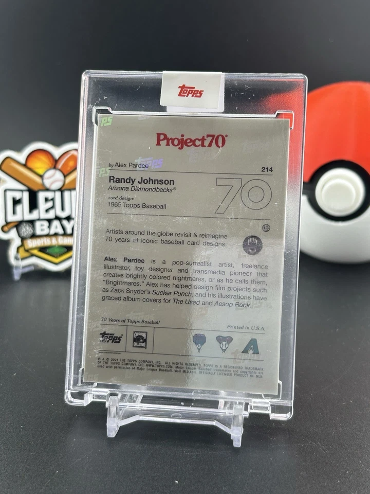 Randy Johnson 2021 Topps Project 70 Baseball #214 (CBMH) - Image 2 of 2