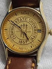 VINTAGE Seiko University Florida Watch Women 1857 Gold Tone Leather Doesn't work