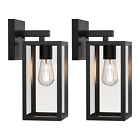 Kpuy 2 Pack Outdoor Waterproof Wall Lantern Light Exterior Porch Wall Sconce