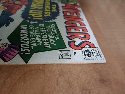 The AVENGERS # 10 FN- (5.5) 1st APPEARANCE of IMMORTUS - CENTS KEY ISSUE - 1964 - Picture 12 of 12