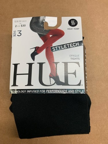 Hue Women's Thermo-Luxe Control Top Tights Black	1, 2, 3 - Bild 2 von 3