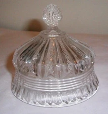 MARDI GRAS WITH THREADED NECK Butter Lid GEORGE DUNCAN'S SONS 42C 1898