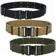 Tactical Military Pistol Belt Nylon Web Belt Duty ALICE Marine Corps GI Type US