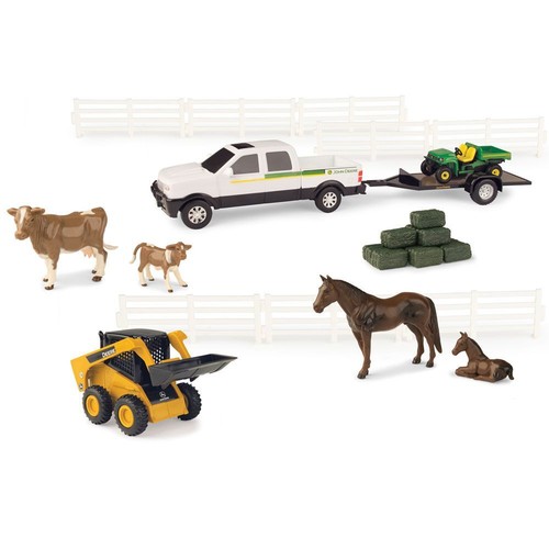 TOMY Ertl LP68179 John Deere 1:32 Scale Utility Vehicle Set
