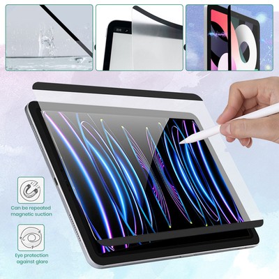 For iPad 10/9/8/7/6/5th Gen Tablet Magnetic Like Paper Screen Protector (1~2PC)