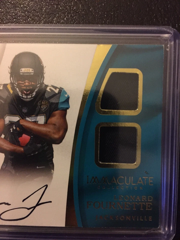 Leonard Fournette ON-CARD ROOKIE Auto /25 2017 IMMACULATE Jaguars 1st ON EBAY! - Image 4 of 4
