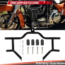 1-1/4" Front Highway Engine Guard Crash Bar For Harley Touring Models 2009-2025