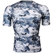 FX-311 URBAN-CAMO Skin Tight Compression Base layer Rash guard T-shirt MMA GYM