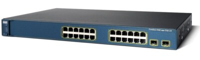 Cisco - WS-C3560E-24PD-E - Catalyst 3560E 24 10/100/1000 PoE+2*10GE(X2),750W,IPS