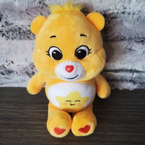 CARE BEARS Unlock the Magic Laugh A Lot 10" Plush Toy Retro Cartoons 2021 YELLOW - Picture 1 of 9