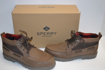 Sperry Top Sider Men LEEWARD Lug Chukka LEATHER Waterproof Tan BOOT SHOE 8.5 M