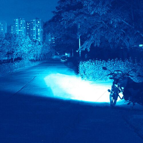 Bombilla de faro LED 8000 K azul hielo YTL para Yamaha Raider XV1900 2008-2014 2X 9003 - Imagen 11 de 12