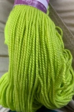 Gems Yarn by Louet Fluorescent Green 80-1232
