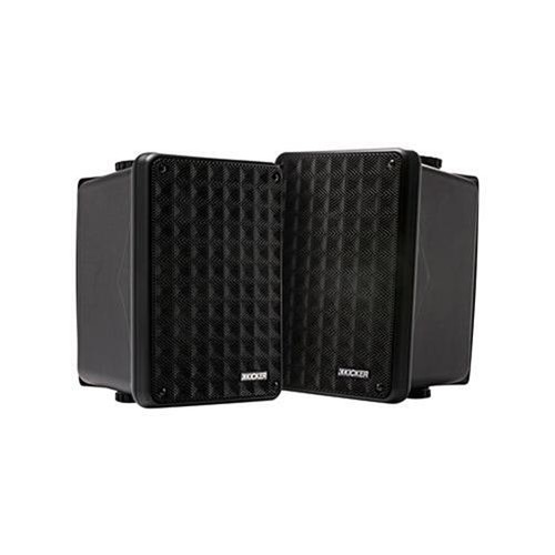 Kicker Car Audio KB 6.5 in. Weatherproof Black Enclosed Component Speaker System