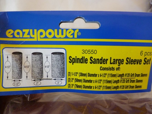 12 MANICOTTI LEVIGATRICE MANDRINO A TAMBURO 4-1/2"" 120 GRANA EAZYPOWER 1/2"" A 3" - Foto 5 di 5