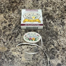 Longaberger Happy Birthday Tie On Basket Accessory Rose Floral #31488 New!