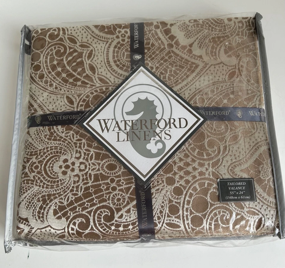 2 Новые оконные балдахины Waterford постельное белье Lowery роскошь на заказ серо-коричневый 55 «x 24» - Изображение 4 из 4