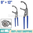 Oil Filter Wrench Set 9" & 12" Oil Filter Removal Tools Pliers Non-Slip Handle