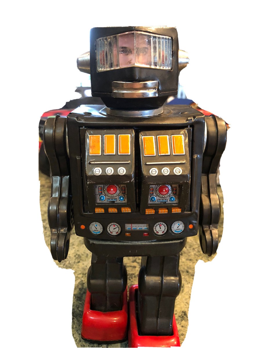 Vintage Battery Operated Space Explorer Super Astronaut Tin Vintage Battery Operated Space Explorer Super Astronaut Tin