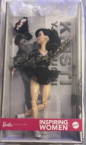 KRISTI YAMAGUCHI BARBIE DOLL ICE FIGURE SKATER OLYMPICS INSPIRING WOMEN MATTEL - Picture 6 of 11