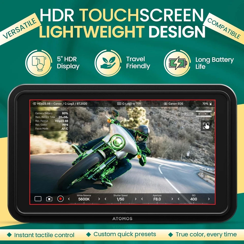Atomos Shinobi II Lightweight HDMI 4K Camera Monitor w/ HDR Touchscreen - Black - Image 2 of 4