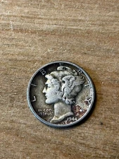1944 Mercury Dime XF