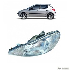Hauptscheinwerfer links H4 für Peugeot 206 2A/C SW 2E/K CC 2D