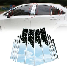 Door Window Pillar Posts Trim Moldin Stainless Steel Fit for Toyota Corolla 2019