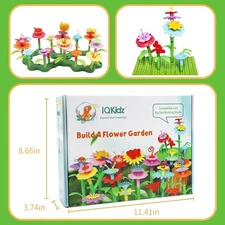 Flower Garden Building Toy Set - 153Pcs STEM Educational Toys for Toddlers Build