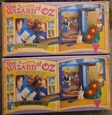 Wizard of Oz Storybook Playsets Lot of 2 (Tinman, Scarecrow) 