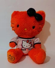 Hello Kitty x Build a Bear Halloween Pumpkin Waffle Knit 18” Limited Edition